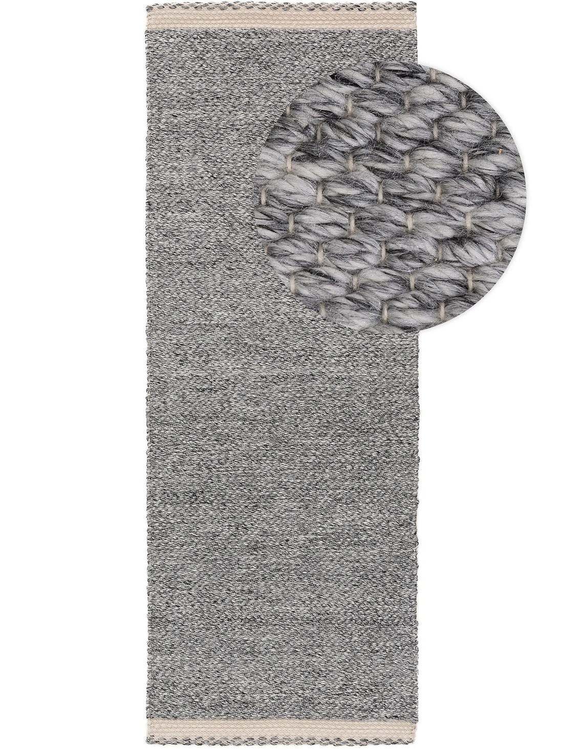 Teppich aus recyceltem Material Kiah Grau